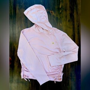 Girls pale pink two piece athletic outfit by RBX